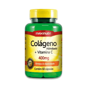 Colageno + Vitamina C 400mg Maxinutri 60 Capsulas - 7898927980849